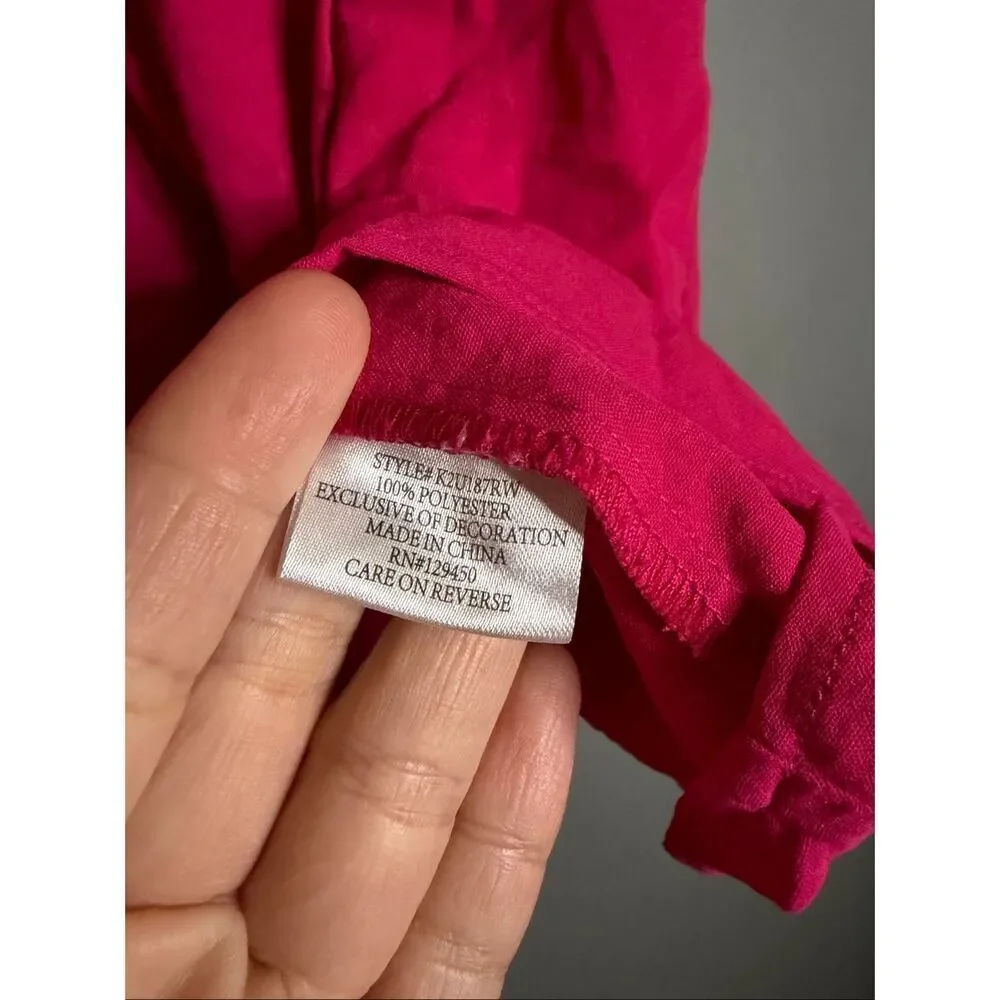 Fred David Pink Sleeveless Top Size 2X NWOT